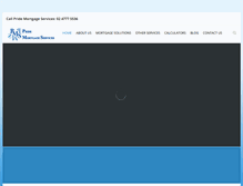 Tablet Screenshot of pridemortgageservices.com.au